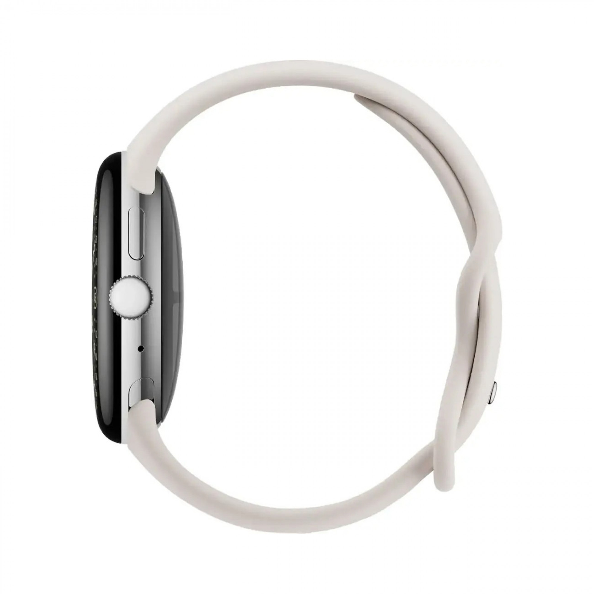 Смарт‑годинник Google Pixel Watch 4 - 41mm - (Wi-Fi) Polished Silver - Porcelain Band